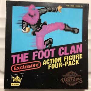 Teenage mutant ninja turtles. The Foot Clan. Action figure 4 pack. BST AXN.  NIB
